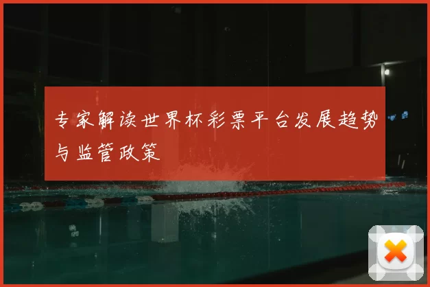 专家解读世界杯彩票平台发展趋势与监管政策