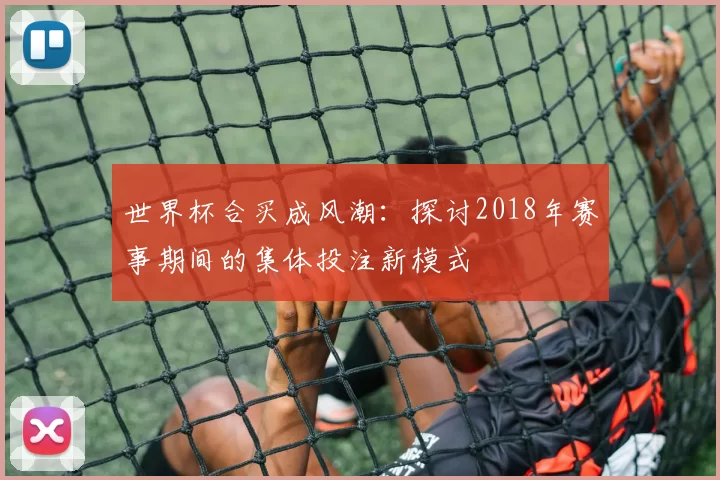 世界杯合买成风潮：探讨2018年赛事期间的集体投注新模式